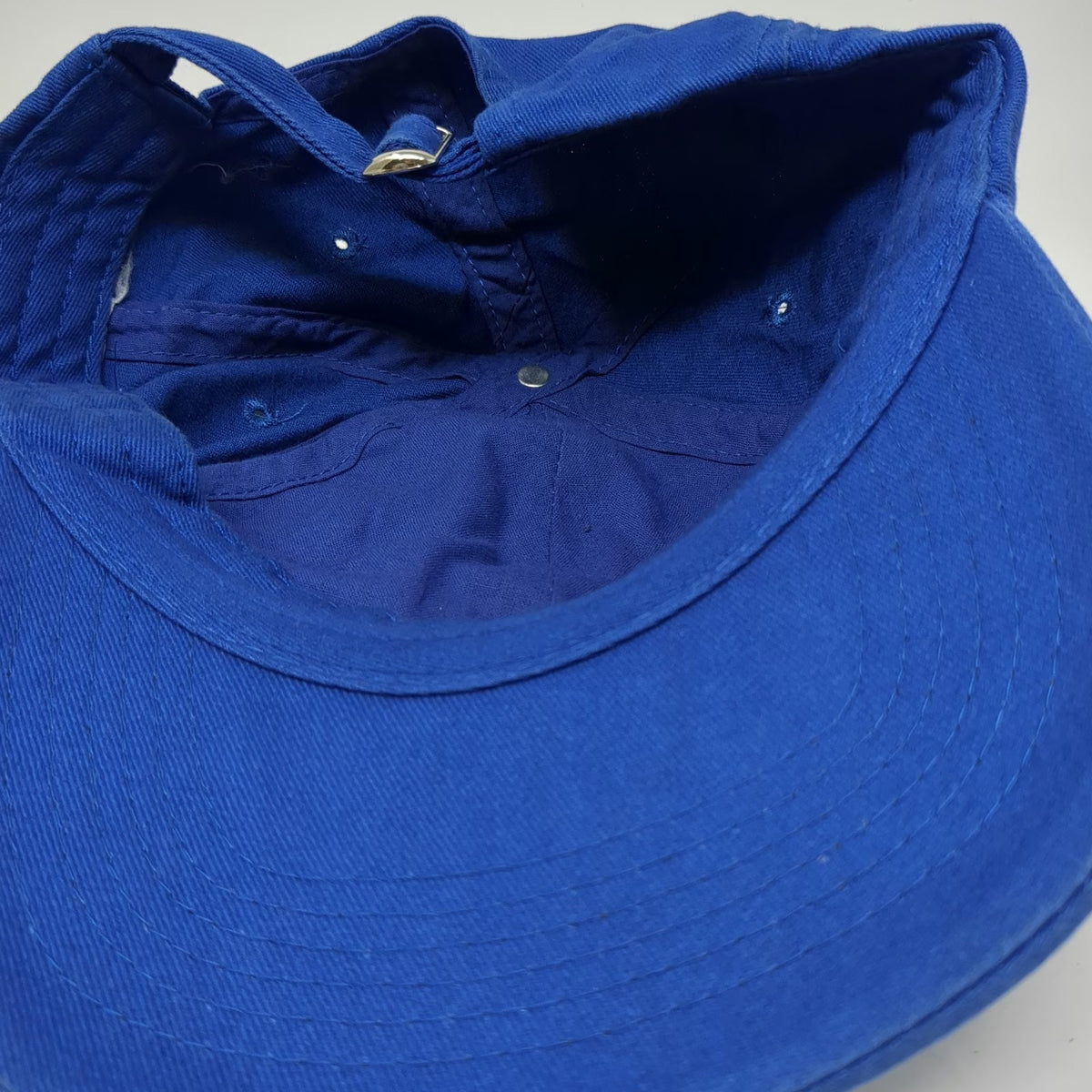 Disneyland Baseball Cap Blue One Size Rainbow Embroidered Hat Slideback