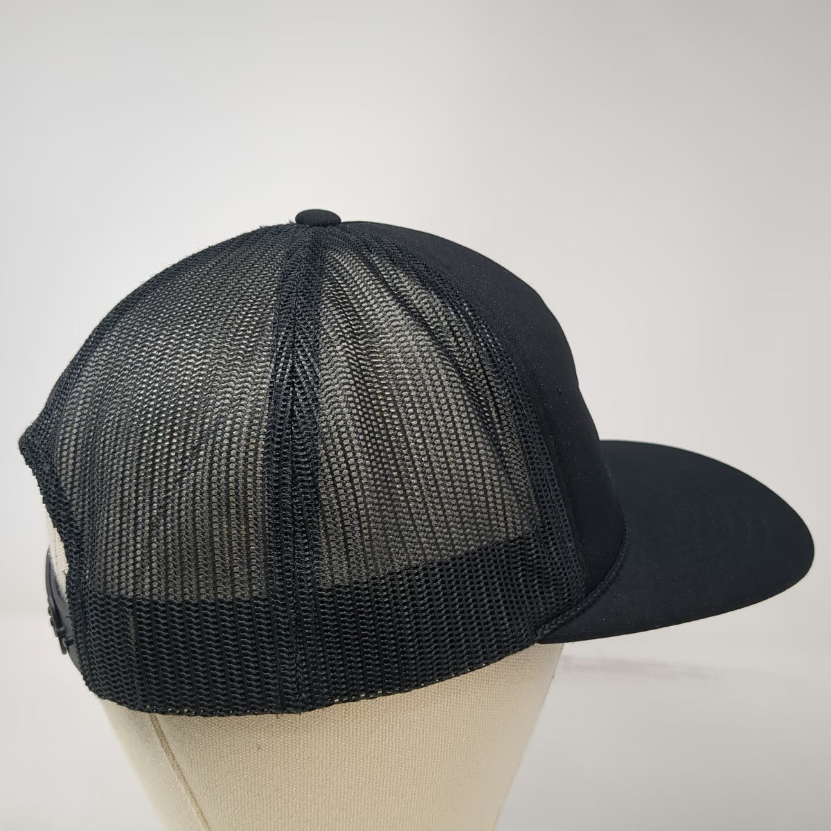Richardson Trucker Hat Black One Size Rogers Tire Pros Auto Care Mesh Snapback