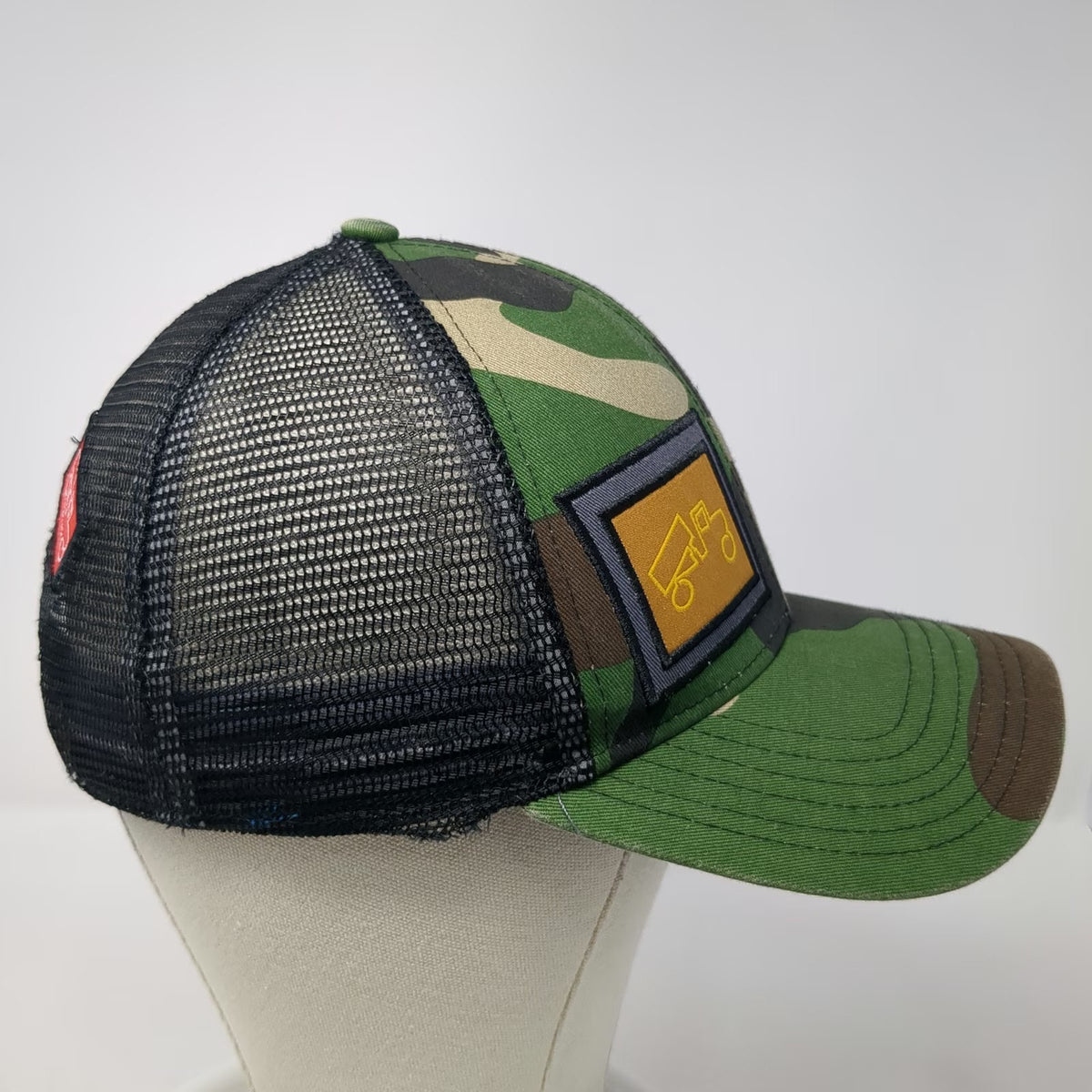 bigtruck Trucker Hat Green One Size Camo Mesh Snapback Dump Truck Construction