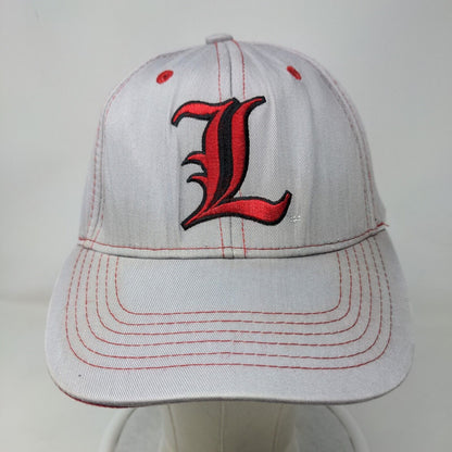 Captivating Headgear Men's Strapback Hat Gray OSFA Louisville Cardinals Logo