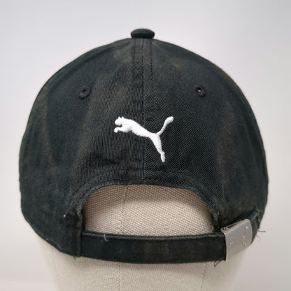 Puma Baseball Cap Black One Size Cotton Logo Strapback Adjustable Athletic Hat