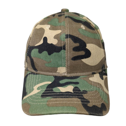 Unbranded Strapback Hat Camo One Size Adjustable Blank Vent Holes