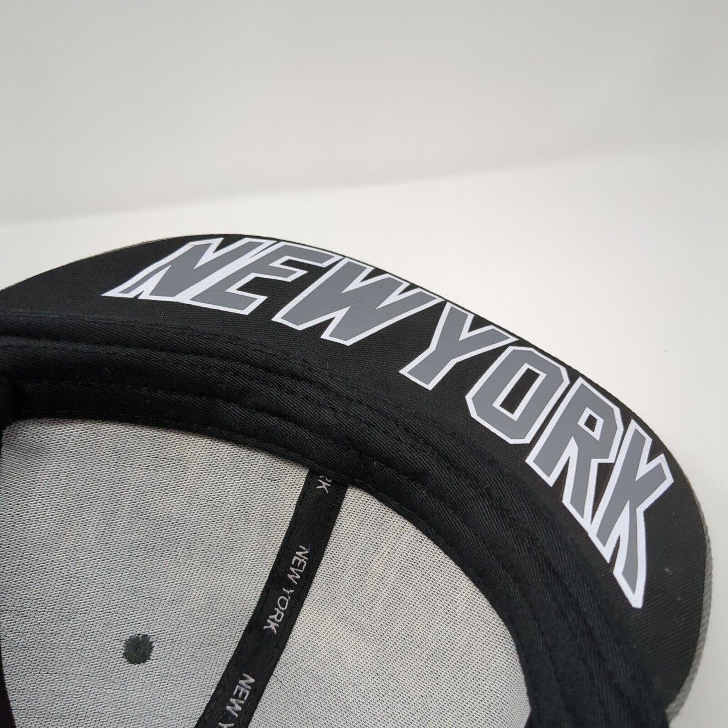 New York Snapback Hat Black One Size Embroidered Adjustable Colorblock