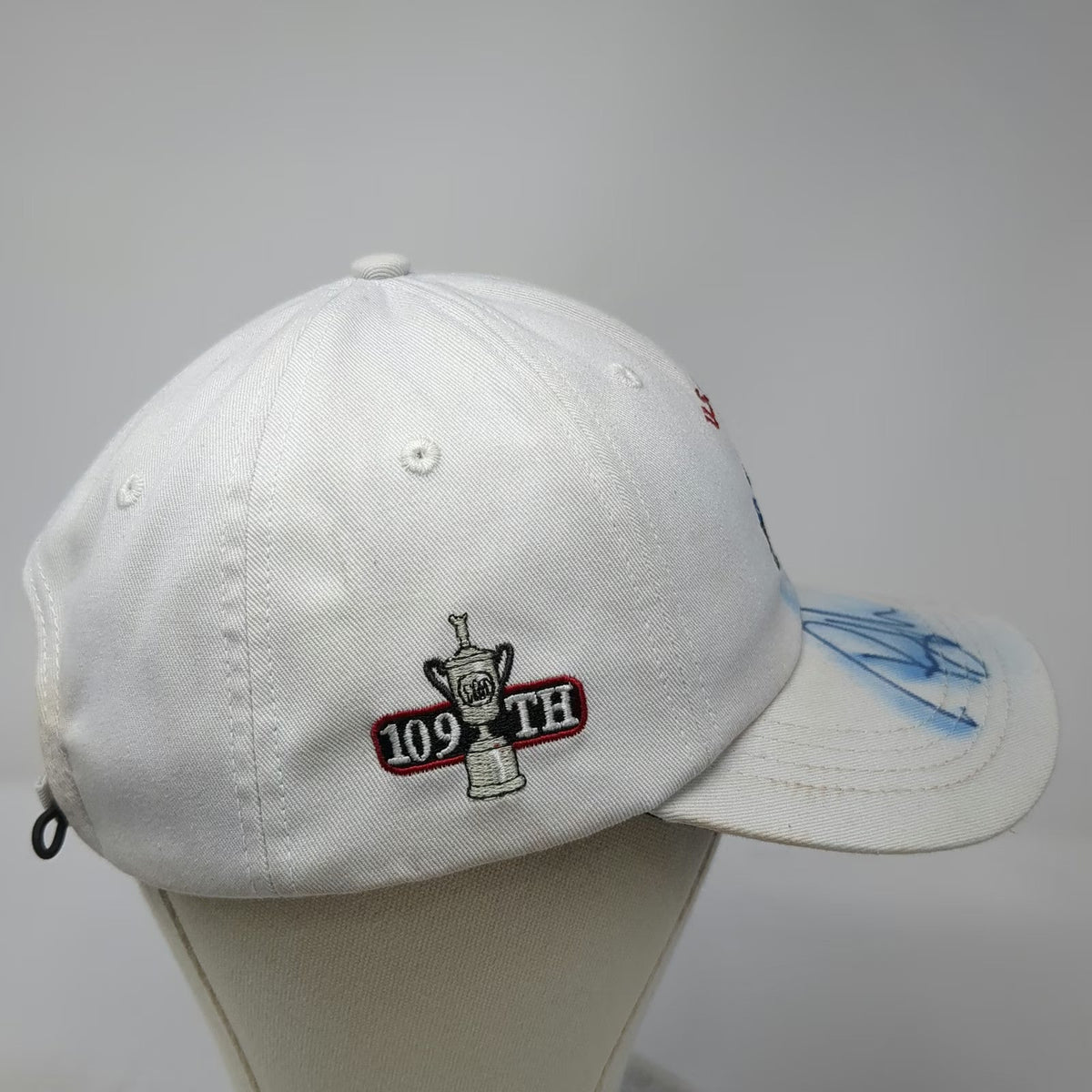 Ahead Baseball Cap White One Size 2009 US Open Bethpage Black Signed Autograph