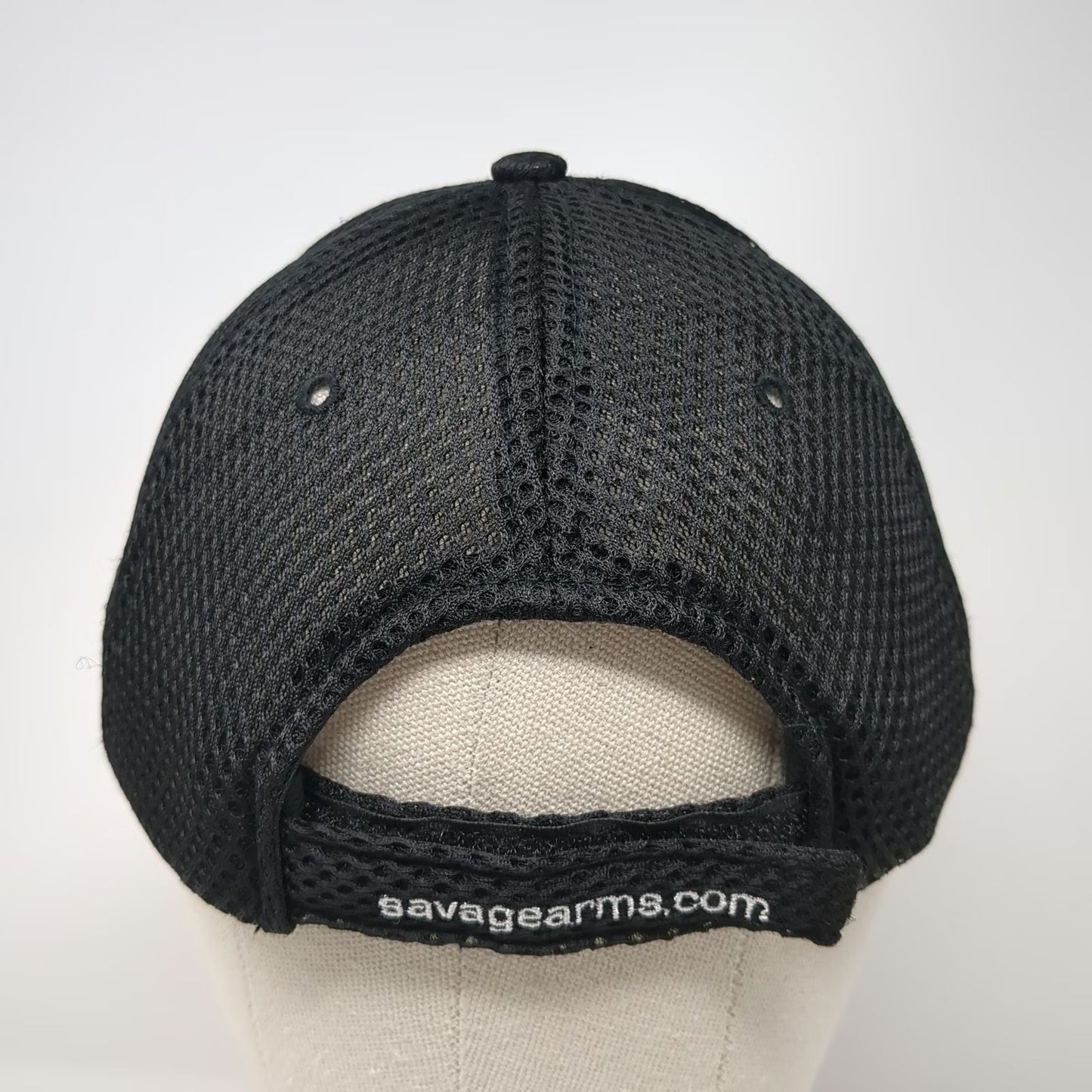 Savage Arms Baseball Cap Black One Size Strapback Mesh Firearm Gun Logo Hat
