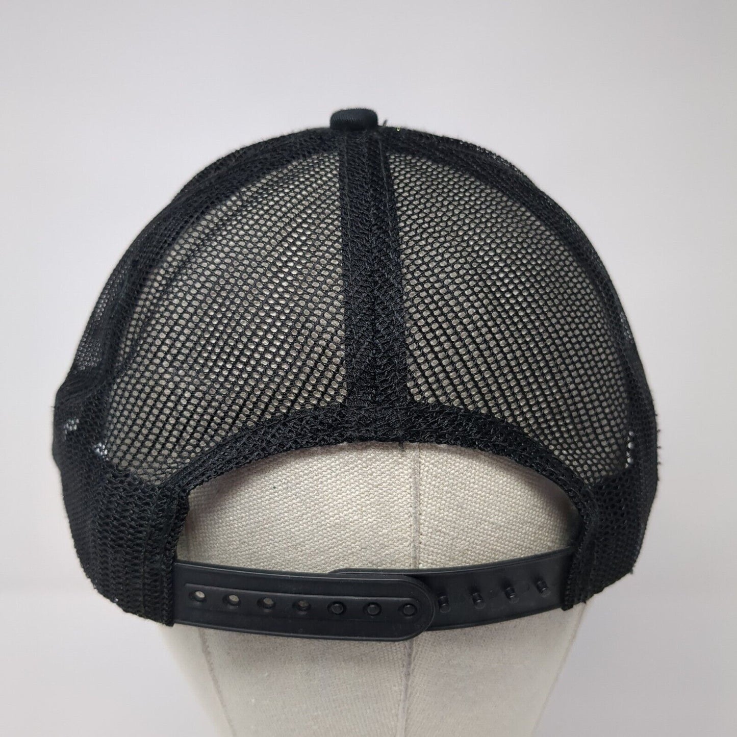 PARMA Snapback Trucker Hat Black One Size Adjustable Mesh Back NV Caps