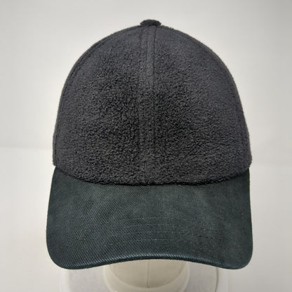 Paramount Headwear Fitted Hat Black Medium Ear Flap Solid Fleece Blank