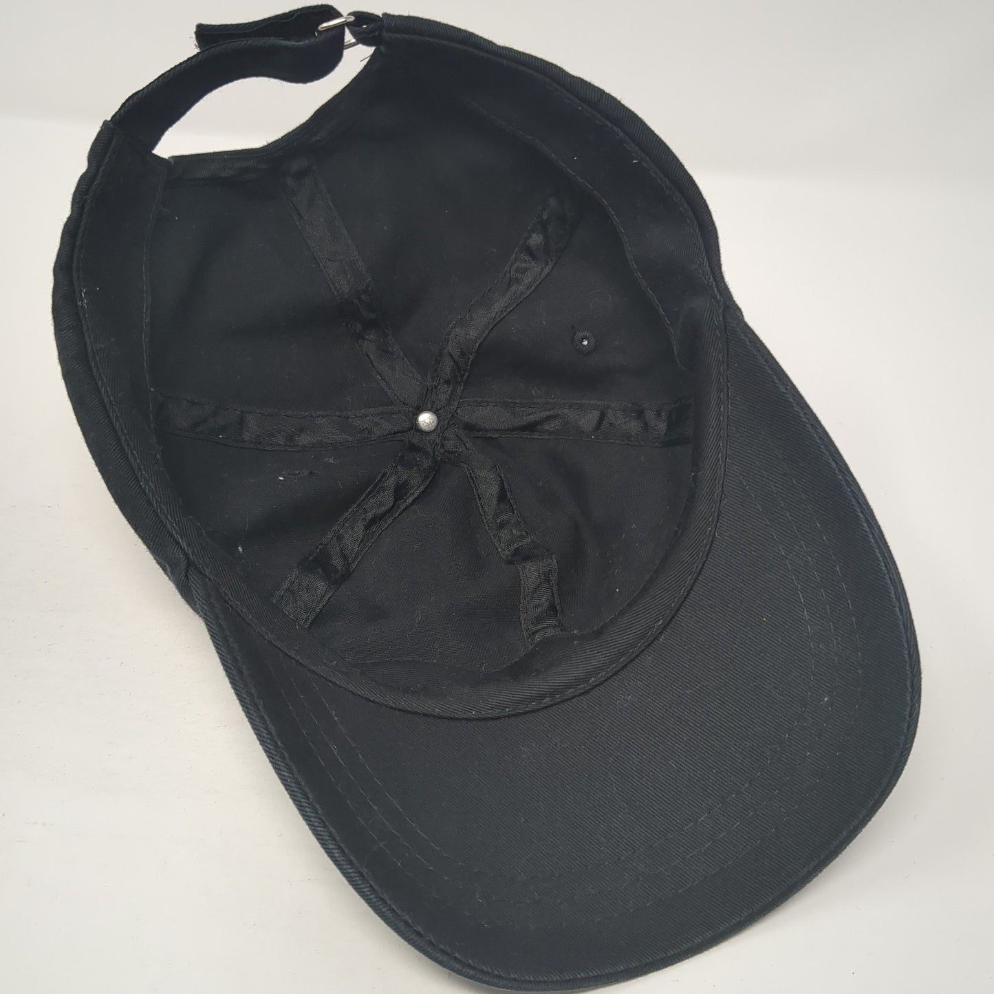 Unbranded Strapback Hat Black One Size Adjustable Outdoor Solid Blank