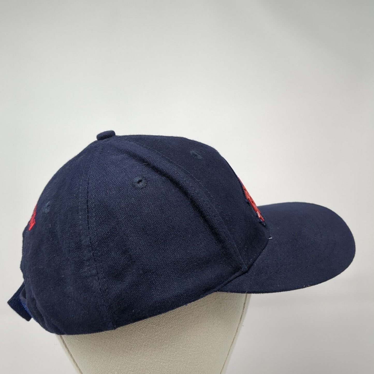 Planet Hollywood Strapback Hat Blue One Size Adjustable Embroidered Aspen Cotton
