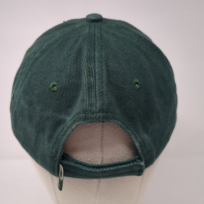 Adidas Strapback Baseball Cap Green One Size Adjustable Embroidered 6 Panel