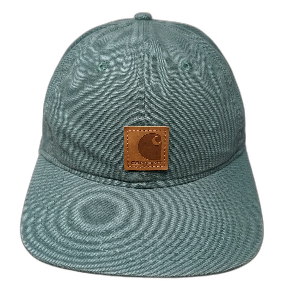 Carhartt Baseball Cap Green One Size Strapback Canvas Logo Patch Branded hat