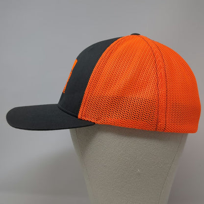 Richardson Baseball Cap Black XL Beards & Bellies Barbecue Orange Mesh Back Hat
