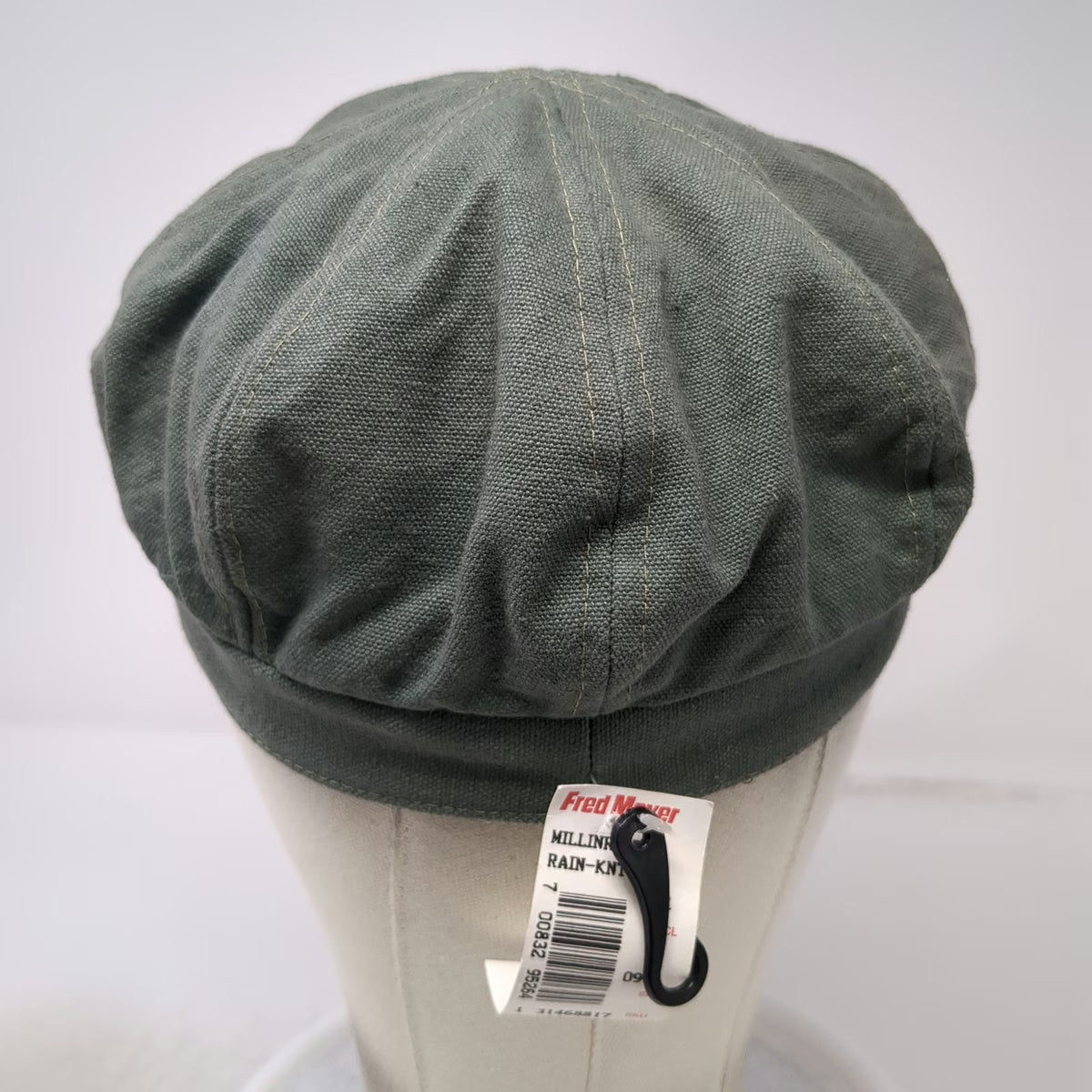 Green Army Cap One Size Sequin Butterfly Cotton Military Embellished Cadet Hat