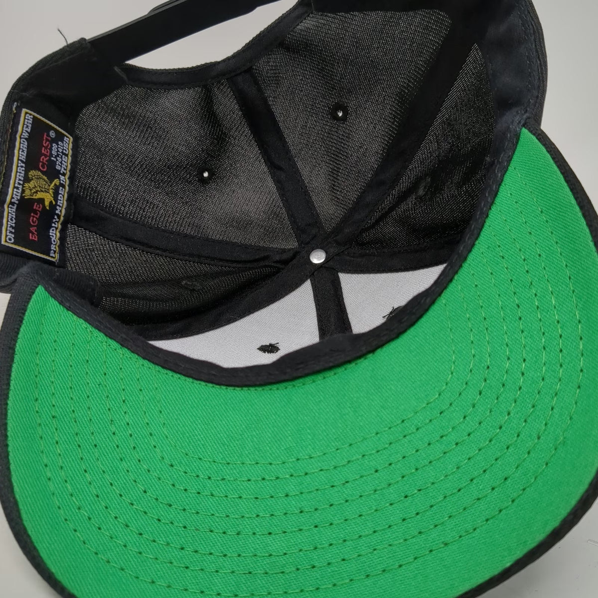 Eagle Crest Snapback Black One Size US Army Great Seal Patch Mesh Baseball Hat
