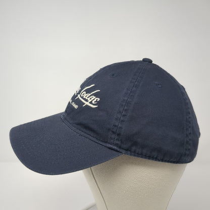 Shore Lodge Slideback Hat Blue One Size McCall Idaho Legacy 6 Panel