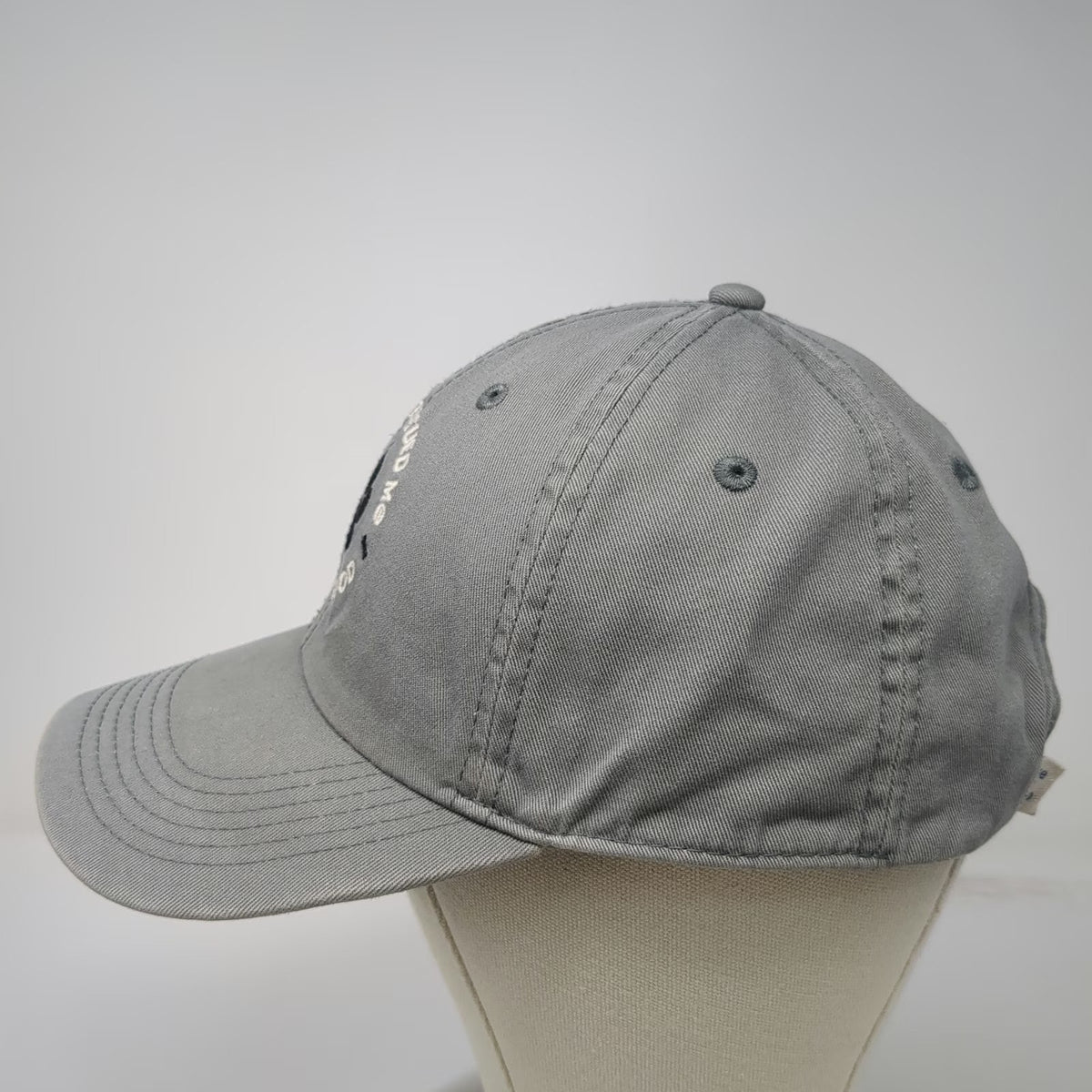 Life is Good Baseball Cap Gray OS My Dog Rescued Me Paw Print Slideback Hat
