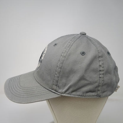 Life is Good Baseball Cap Gray OS My Dog Rescued Me Paw Print Slideback Hat