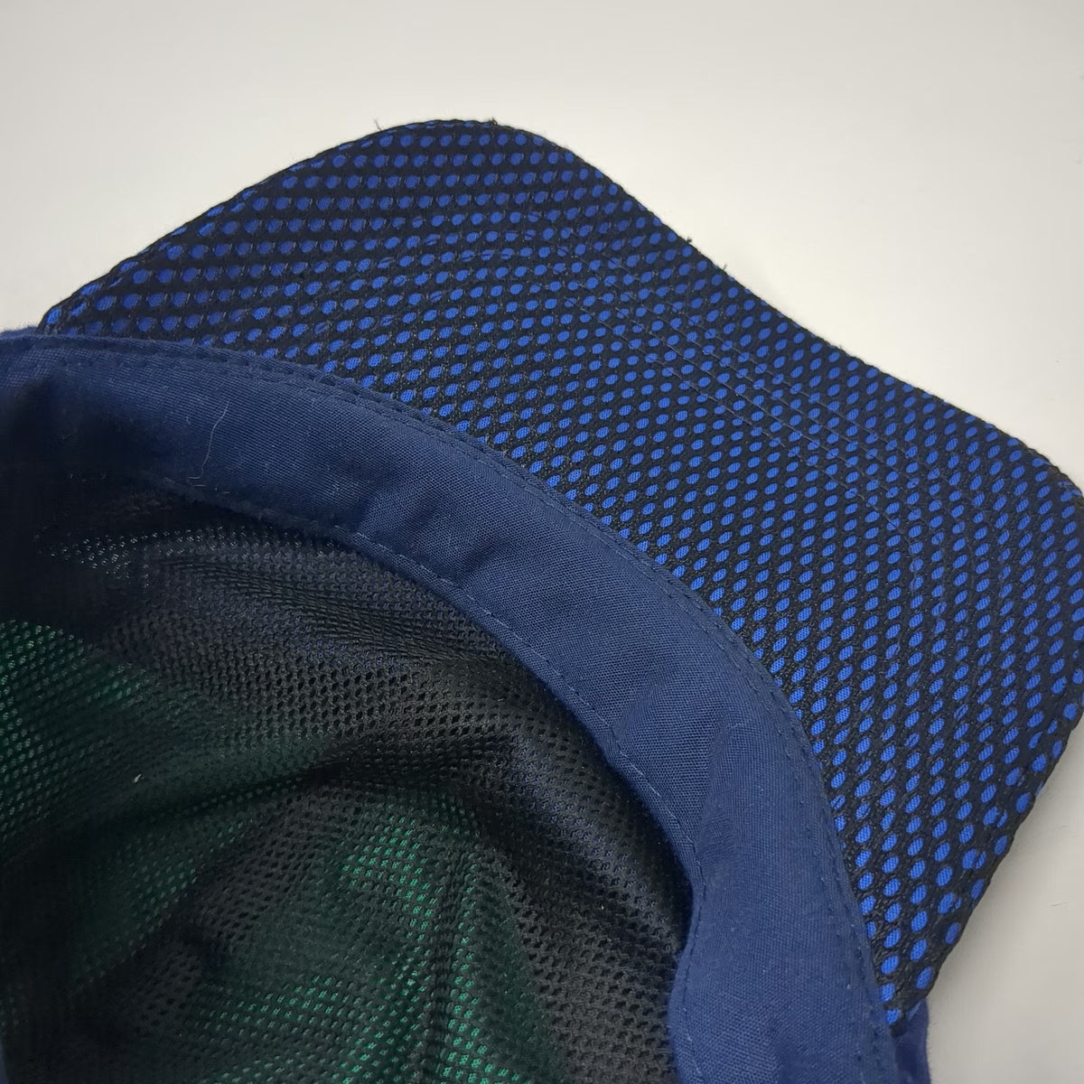 oddjob Baseball Cap Blue Green OSFM Mesh Brim Strapback Polyester Colorblock hat