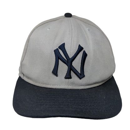 New York Yankees Fitted Hat Gray New Era 59Fifty 7 5/8 Embroidered Logo MLB