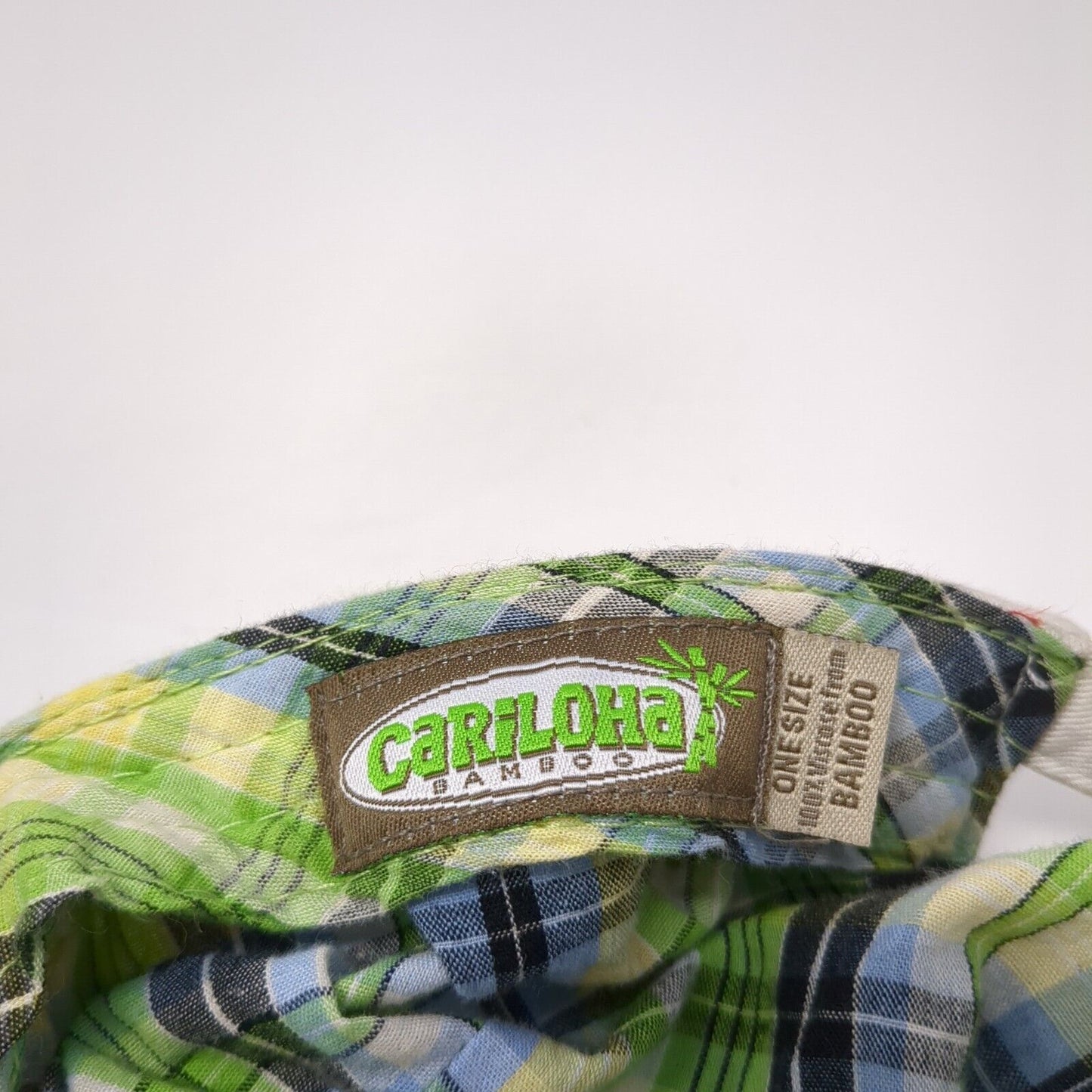 Cariloha Bamboo Slideback Army Hat White One Size Adjustable Pocket