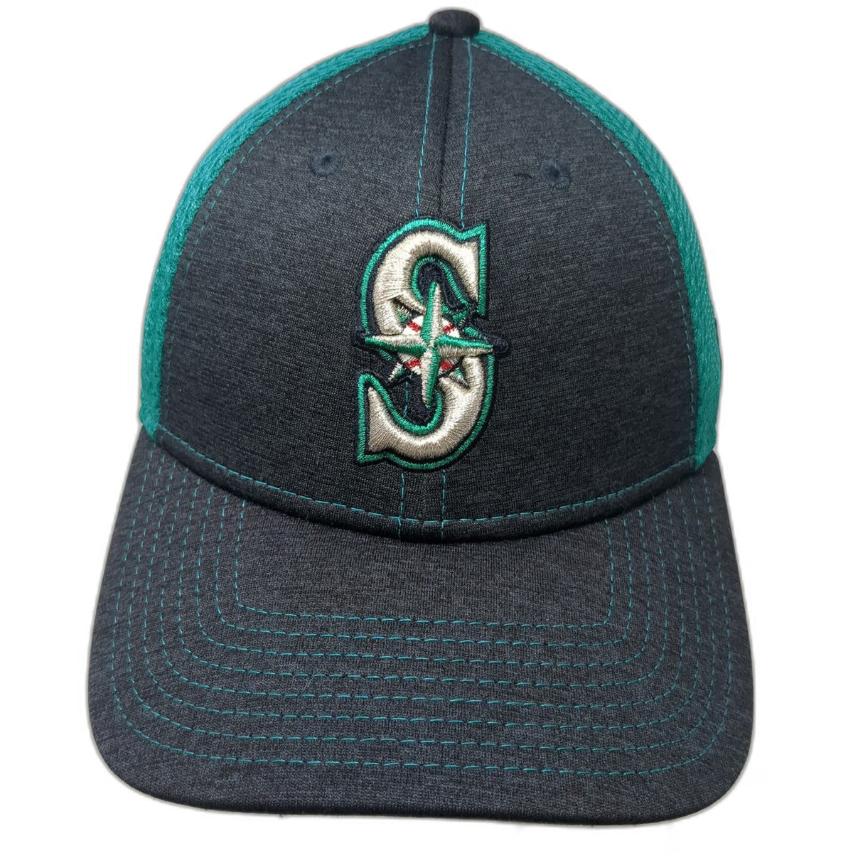 New Era Seattle Mariners MLB Baseball Cap Blue Green One Size Mesh Back Hat