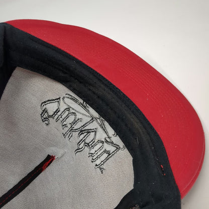 Sick Boy Motorcycles Trucker Hat Red One Size Snapback Mesh Black Embroidered