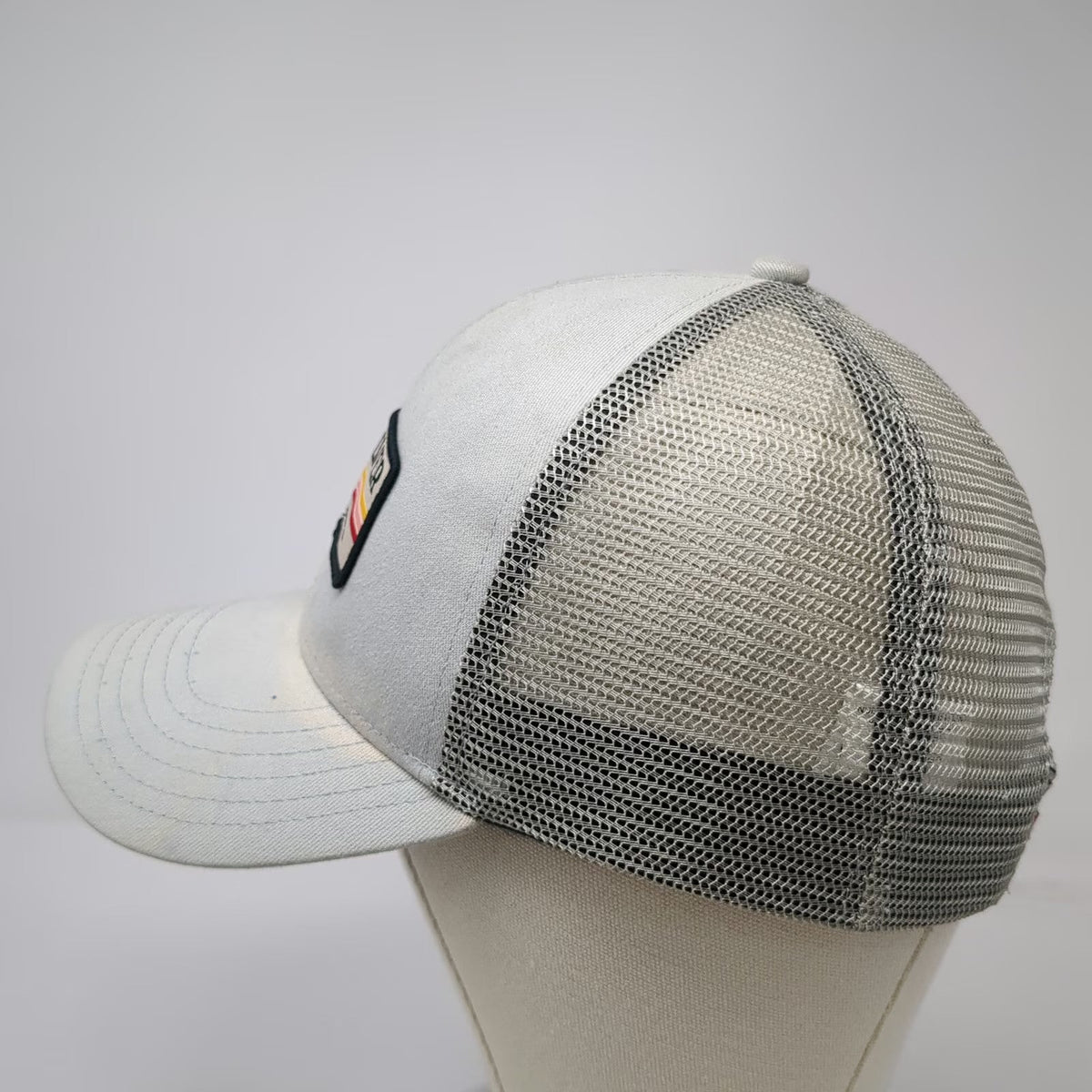 Quiksilver Trucker Hat Gray One Size Mesh Back Snapback Patch Boardshort Co Logo