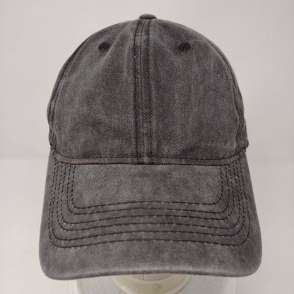 Unbranded Slideback Hat Solid Gray OSFA 6 Panel Adjustable Blank