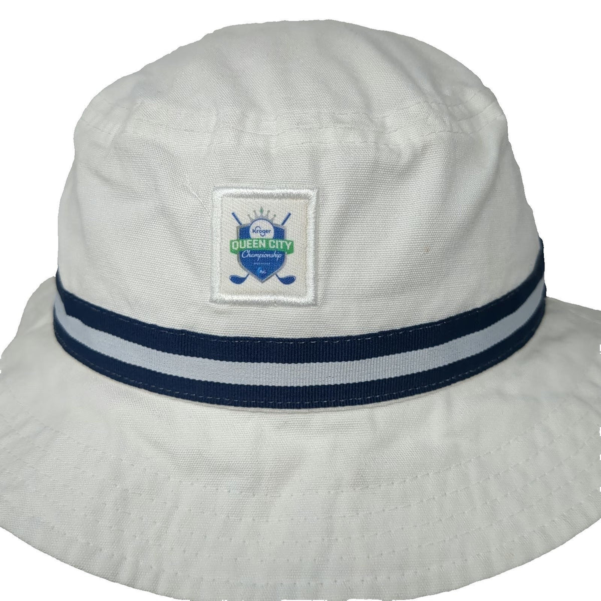Imperial Bucket Hat White M Kroger Queen City Championship Golf Striped