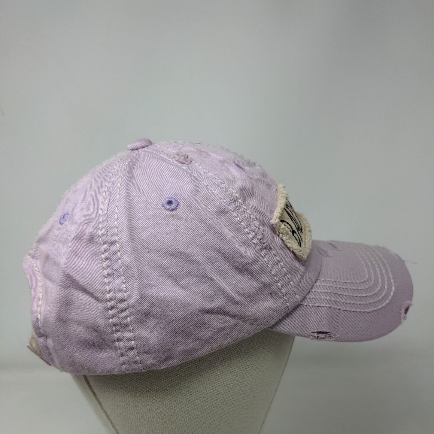 Bad Hair Day Strapback Hat Purple One Size Distressed KB ETHOS Vintage