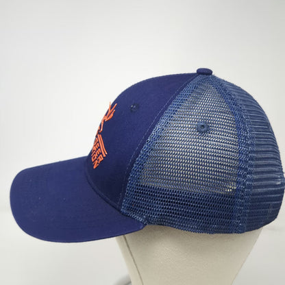 Mule Deer Foundation Blue Baseball Cap One Size Mesh Back Slideback 3D Logo Hat