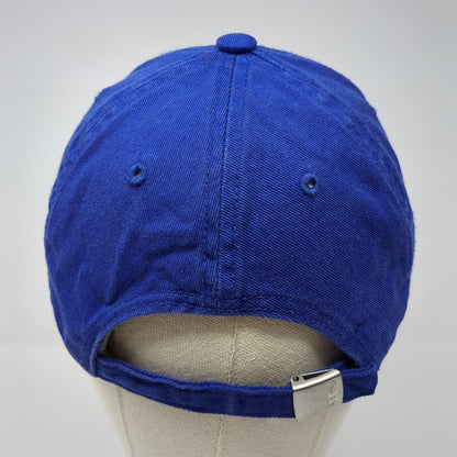 Adidas 3 Stripes Slideback Hat Blue One Size Adjustable Embroidered