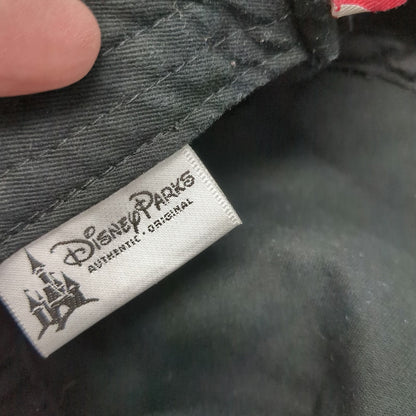 Disney Parks Army Cap Black One Size Rhinestone Polka Dot Bow Hat Minnie Mouse