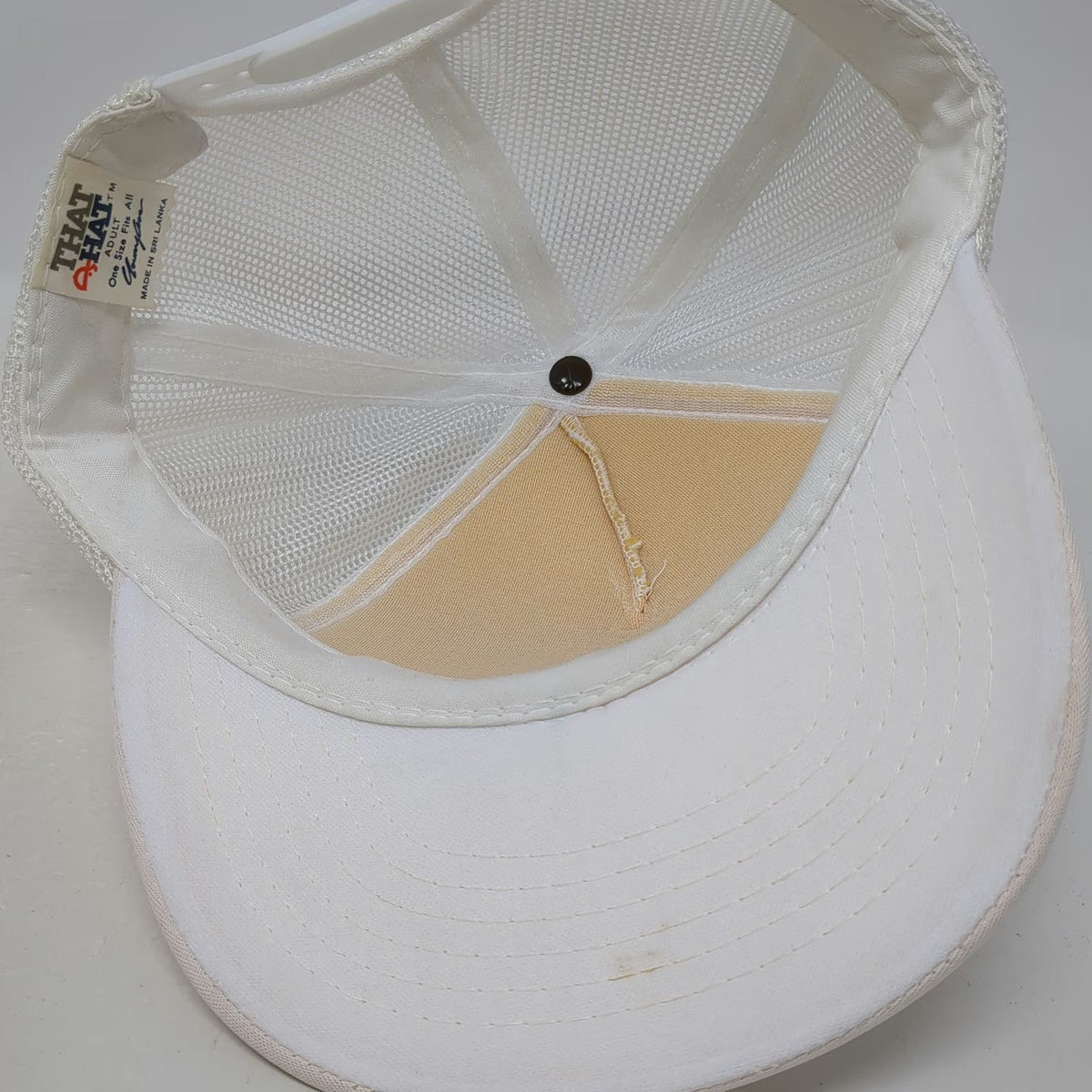 That Hat Trucker Hat White One Size Real Skateboards Logo Mesh Snapback