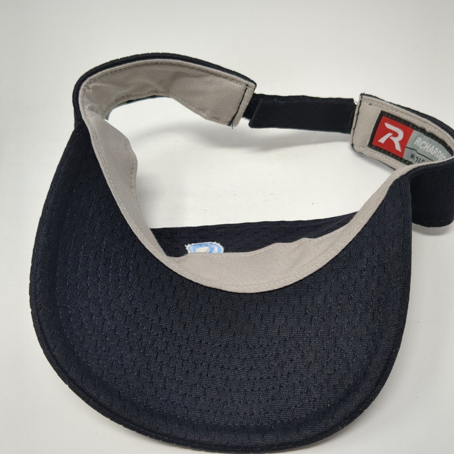 Letter S Golf Sun Visor Hat Blue Small Adjustable Embroidered Richardson