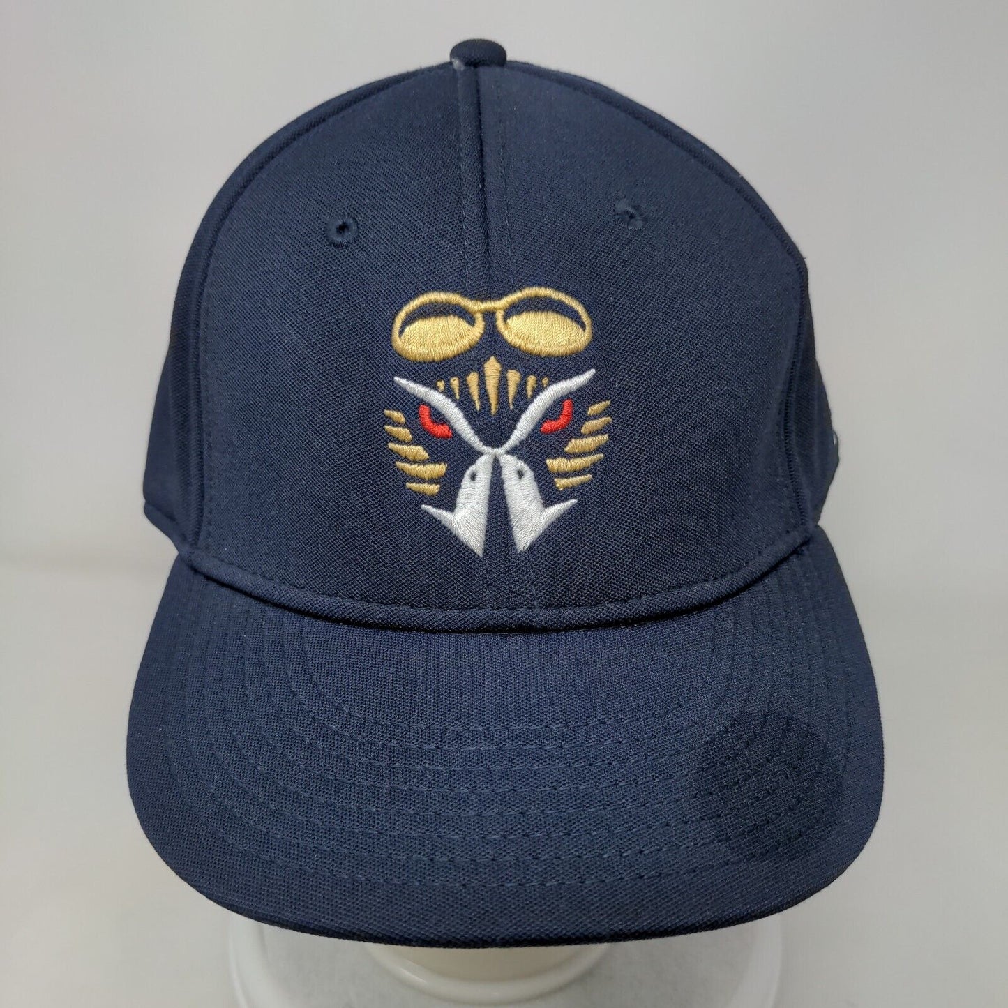 The Game Gametek Fitted Hat Blue Size XL Embroidered Vented Holes 6 Panel