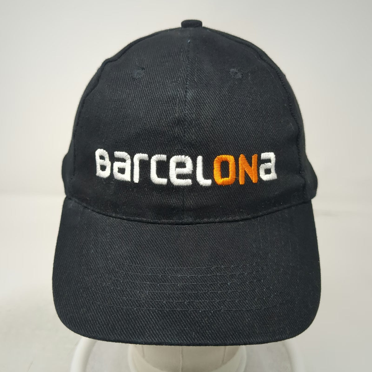 Buffalo Baseball Cap Black One Size Barcelona Embroidered Adjustable Strap Hat