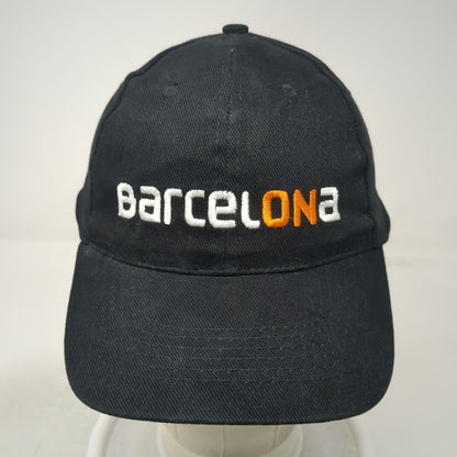 Buffalo Baseball Cap Black One Size Barcelona Embroidered Adjustable Strap Hat