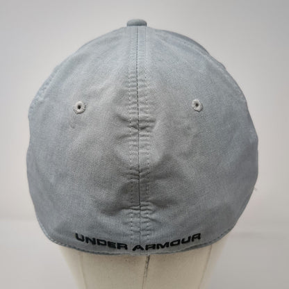 Under Armour Baseball Cap Gray XL Stretch Fit Circular Logo Patch Athletic Hat