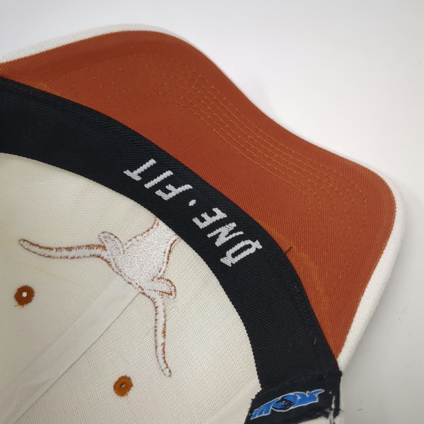 Texas Longhorns NCAA Top of the World Baseball Cap White Orange One Size Stretch