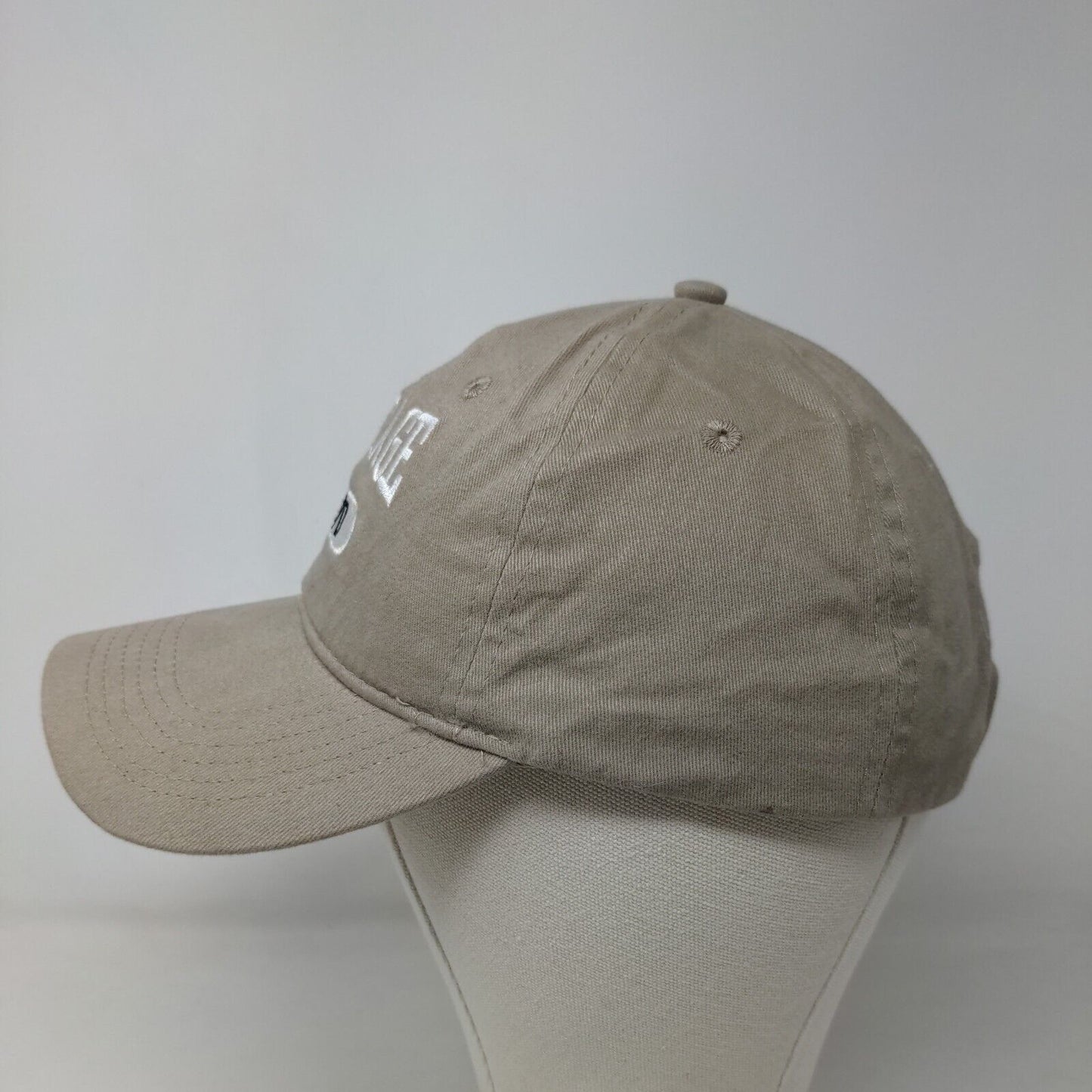 Port & Company Men's Slideback Hat Tan Adjustable Embroidered Vintage 1970 Logo