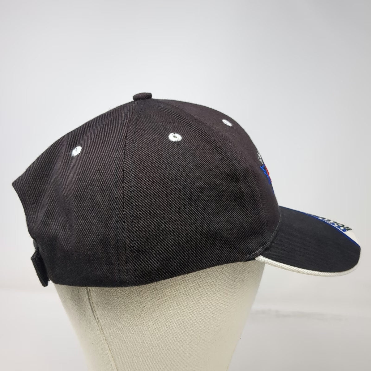 Disney Baseball Cap Black White One Size Aerosmith Rock n Roller Coaster MGM Hat