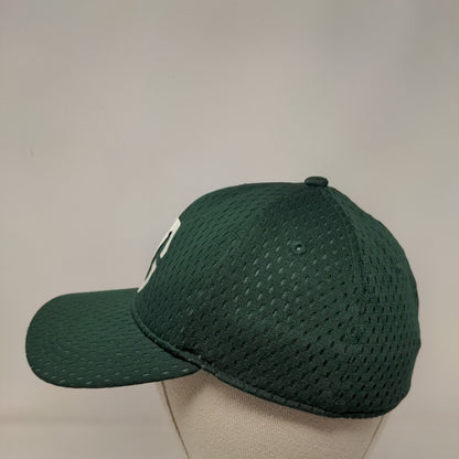 Morris Garages Fitted Hat Green S/M Breathable Mesh Vented Holes OC Sports
