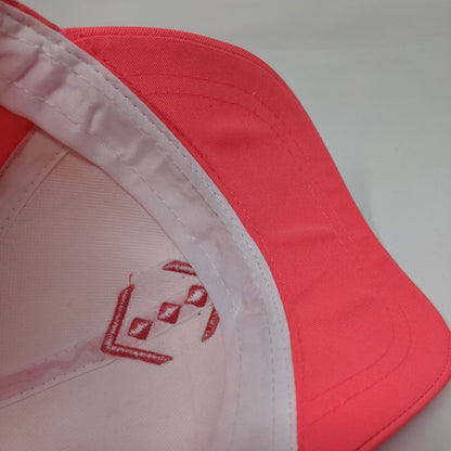 Ola Slideback Hat Pink One Size Adjustable Embroidered Vented Holes 6 Panel