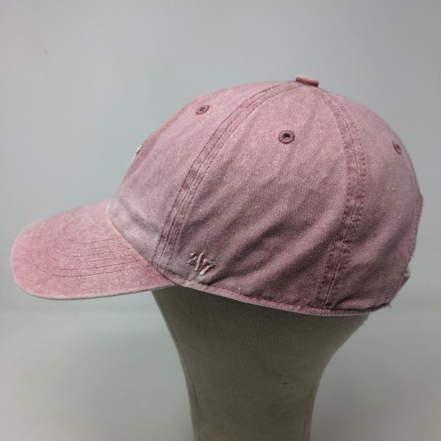 '47 Brand Women's Slideback Hat Pink Adjustable Embroidered Logo Cotton