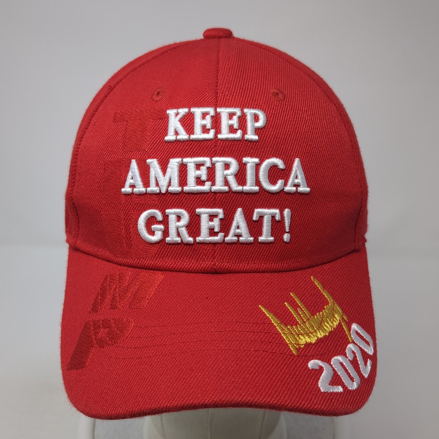 Keep America Great 2020 Strapback Hat Red One Size Adjustable Outdoor