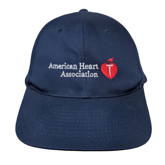 American Heart Association Snapback Hat Blue OSFA Adjustable Embroidered KC