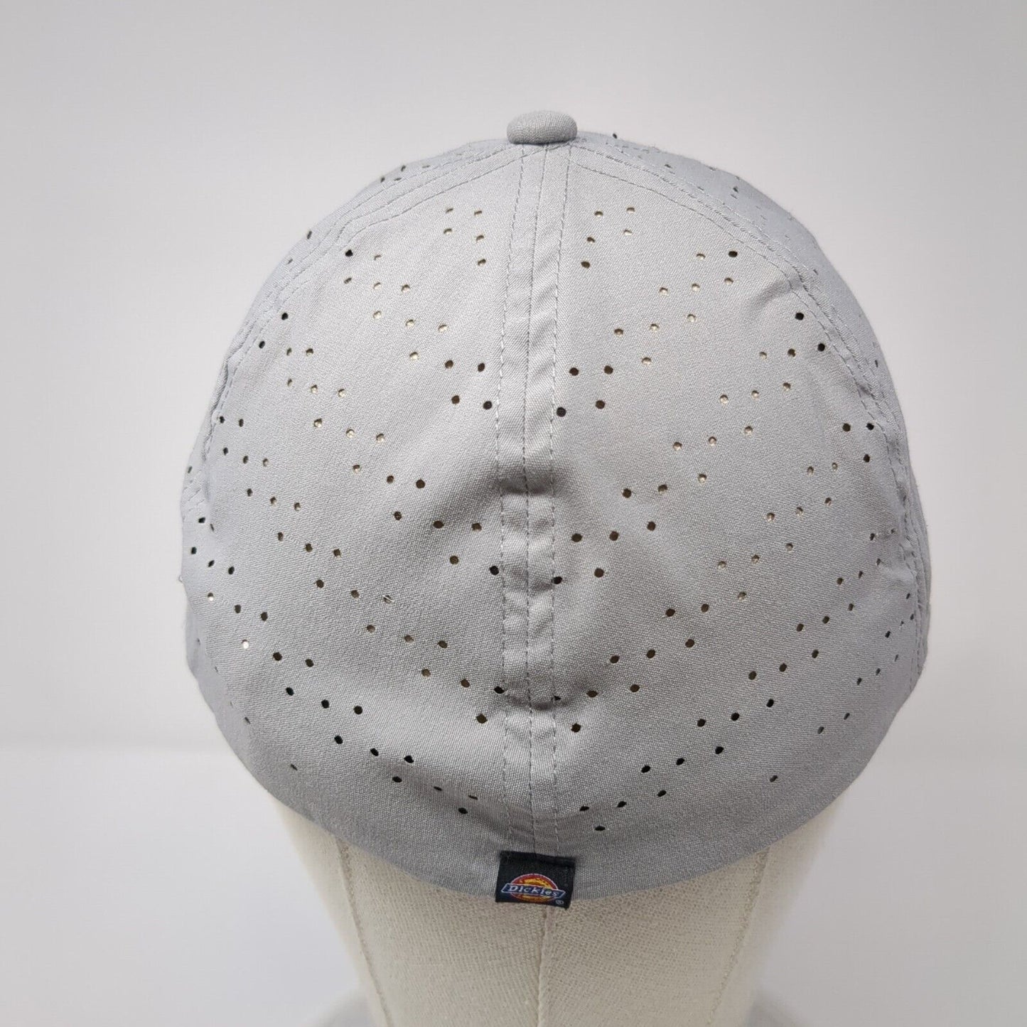 Dickies Fitted Hat Gray One Size A-Flex Stretch Embroidered Laser Cut