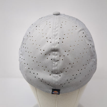 Dickies Fitted Hat Gray One Size A-Flex Stretch Embroidered Laser Cut