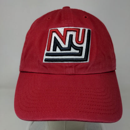 '47 Brand Men's Slideback Hat Red OS Embroidered New York Giants Logo Cotton MLB